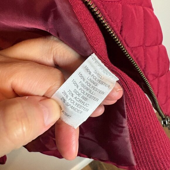 J. Jill red quilted vest - Picture 4 of 5